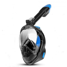 (L-XL, Black) Snorkel Masks Adult Diving Mask Anti-fog And Anti-leak 180 Vision
