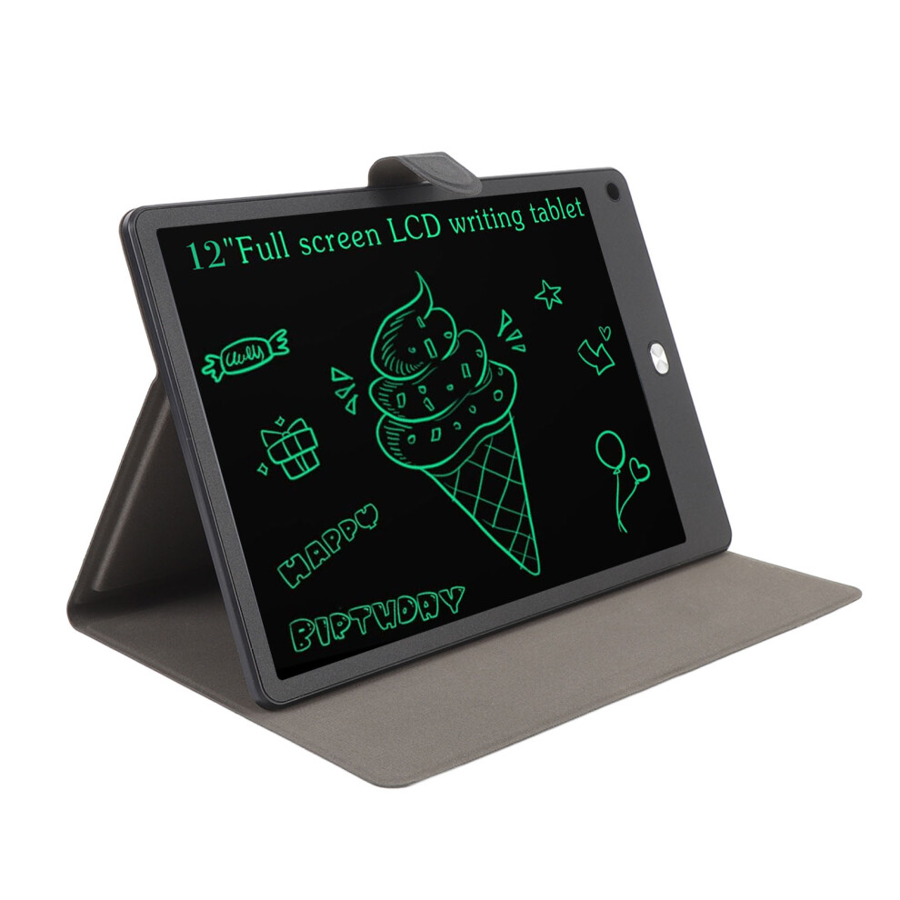 12 Inch Lcd Writing Tablet With Pu Case, 150Mah, Black 4631330159180