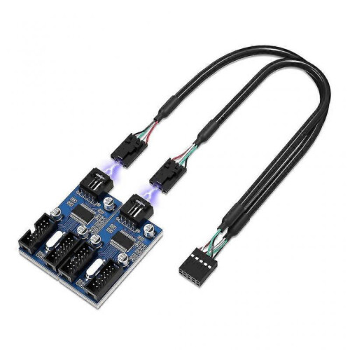 Usb 2.0 Adapter Converter Usb Adapter 9pin Internal Usb Hub Port Multiplier
