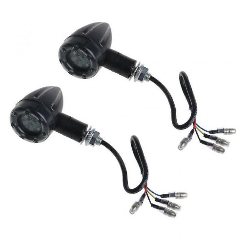 2pcs Motorcycle Turn Signal Light Unique Flowing Blinker 12v Indicator Light
