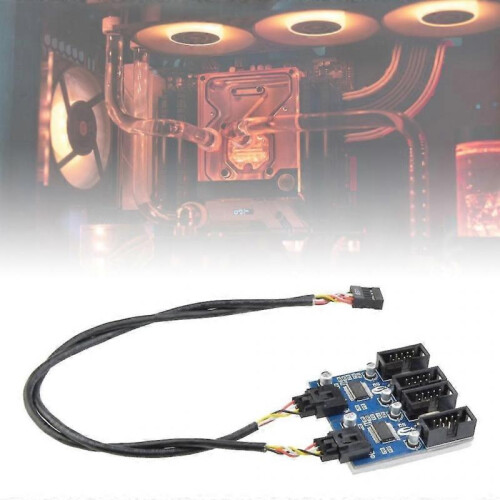 Usb 2.0 Adapter Converter Usb Adapter 9pin Internal Usb Hub Port Multiplier 1