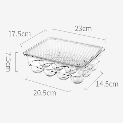 Fridge Space Saver: Egg Rack Container with Lid 1