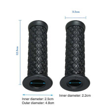 Universal 7/8'' 22MM Vintage rubber Motorcycle handle grips coffee Motorbike handlebar grips 4 Colors Available