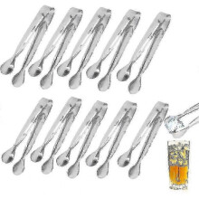 Set Of 10 Stainless Steel Mini Ice Clips for Wedding Party, Bar, Kitchen