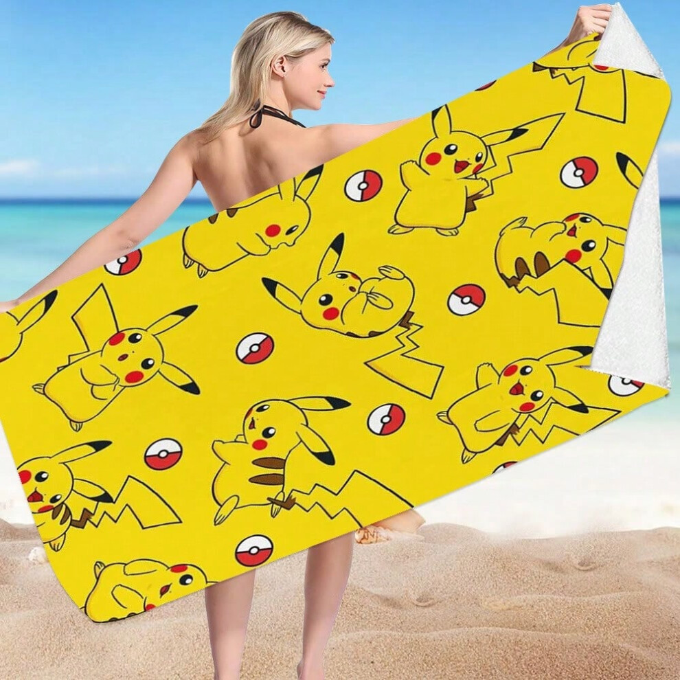 (BSTJ68, 70*150 (microfiber)) Pokemon beach towel Pokemon microfiber double-sided velvet beach towel Pokemon beach towel-image-OPC-PJ776CY-NEW