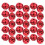 Pet Bell Collar Round Bell for Pets Metal Red Pet Identification 30Pcs 1