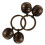 Collar Bells Pet Diy Charms present Giving Copper 5X5X2CM 2Sets 3