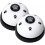 2 Animal Training Bells, Dog Bells with Large Button Pet Bells for Potty Training Interactive Training (white & Black) 1
