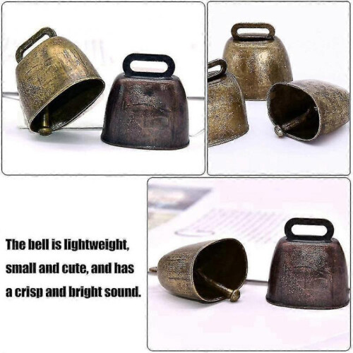 4pcs Metal Cow Bell Copper Bells Shepherd Bell Farm Bell 2