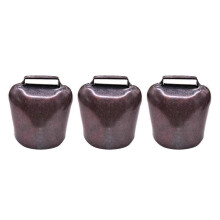 (Red Bronze) 3Pcs Dog Collar Bells Loud Cat Bells Iron Wildlife Bell Pet Collar Charms for Small Animals Puppy Kitten Traning Pet Supplies