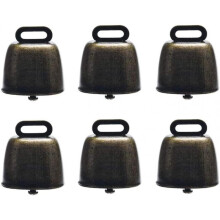 6 Pieces Small Brass Bells Cow Horse Sheep Grazing Copper Bells Pet Anti-theft Bells