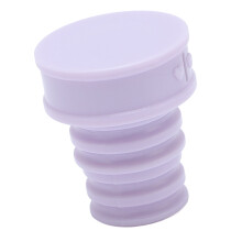 Portable Purple Bottle Shower Spray Head with 4 Rubber Rings for Camping & Travel