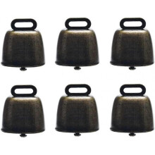 6 Pieces Small Brass Bells Cow Horse Sheep Grazing Copper Bells Pet Anti-Theft Bells