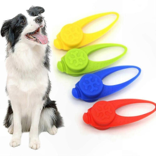 (Blue) LED Silicone Pet Pendant with 3 Light Modes for Night Safety and Visibility 2