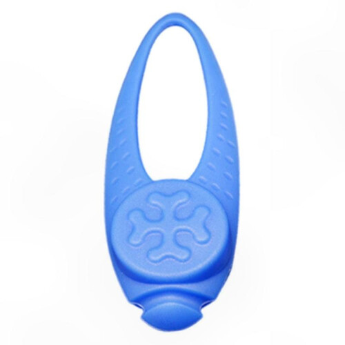 (Blue) LED Silicone Pet Pendant with 3 Light Modes for Night Safety and Visibility