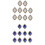20pcs Crystal Gemstone Button Cabochons Flatback DIY Card Making Decoration 4