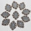 20pcs Crystal Gemstone Button Cabochons Flatback DIY Card Making Decoration 5