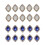 20pcs Crystal Gemstone Button Cabochons Flatback DIY Card Making Decoration 1