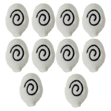 10x Cartoon Eyes Charm Plush Headband DIY Hair Accessories Embellishments Cute Eyes Cartoon Plush Accessories