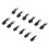 24 Pcs Metal Zipper Slider Replacement Kit for Jackets Coats, 3 Sizes 12