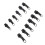 24 Pcs Metal Zipper Slider Replacement Kit for Jackets Coats, 3 Sizes 9