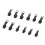 24 Pcs Metal Zipper Slider Replacement Kit for Jackets Coats, 3 Sizes 16
