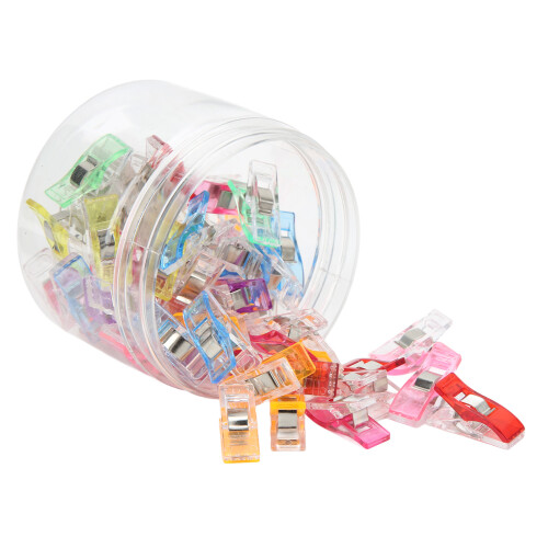 50pcs Quilting Clips Axe Shape Mix Colors Plastic