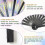 2025 Latest Model  Large Folding Hand Rave Fan,Clack Handheld Fan,Holographic 3