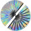 2025 Latest Model  Large Folding Hand Rave Fan,Clack Handheld Fan,Holographic 1