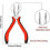 Hair Extension Pliers, Micro Bead Pliers Multi-function Hair Extensions Tools Removal Plier for Micro Rings Pre-bonded1pcs 6
