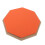 8 Inch Rubber Silent Drum Practice Pad with 2 Pairs Drumsticks – Orange 14