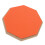8 Inch Rubber Silent Drum Practice Pad with 2 Pairs Drumsticks – Orange 1