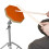8 Inch Rubber Silent Drum Practice Pad with 2 Pairs Drumsticks – Orange 6