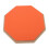 8 Inch Rubber Silent Drum Practice Pad with 2 Pairs Drumsticks – Orange 7