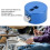 Aluminum Alloy Drum Cymbal Quick Release Cap 40mm Blue 4