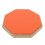 8 Inch Rubber Silent Drum Practice Pad with 2 Pairs Drumsticks – Orange 15