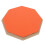 8 Inch Rubber Silent Drum Practice Pad with 2 Pairs Drumsticks – Orange 9