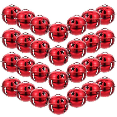 30pcs Pet Bell Collar Charm Christmas Pendant Necklace Decoration