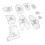 Memory Bear Template Ruler Set, 10pcs Acrylic Patterns for 15" Dolls 15