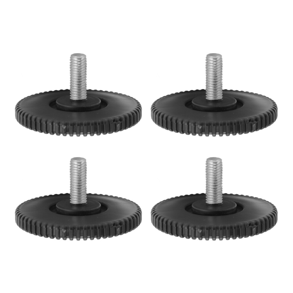 4Pcs Rubber Floor Protectors M10 Screw On Feet For Furniture, 74X25mm 8711330173501