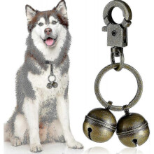 Extra Loud Pair Of Cat And Dog Bells Durable Brass Bells for Pets Collar Charm Pendant Bells-Excellence