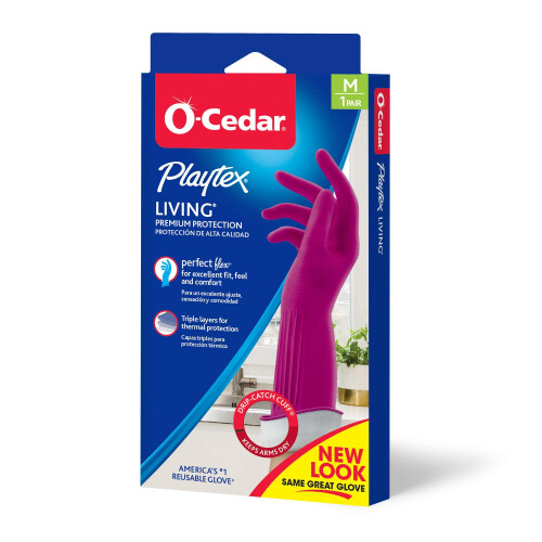 Playtex Living Reusable Rubber Cleaning Gloves Large (Pack - 3)