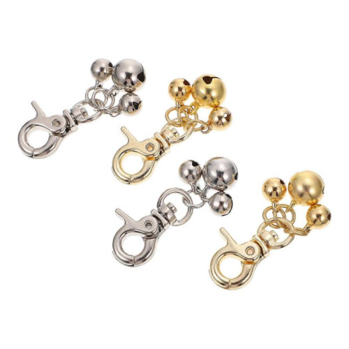 Pet Collar Bell Diy Charms Home Hanging Accessories Assorted Color 4Pcs 1