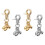 Pet Collar Bell Diy Charms Home Hanging Accessories Assorted Color 4Pcs 1