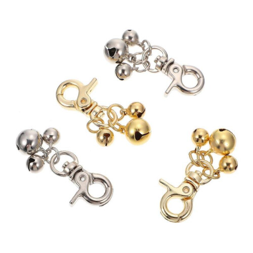 Pet Collar Bell Diy Charms Home Hanging Accessories Assorted Color 4Pcs 2