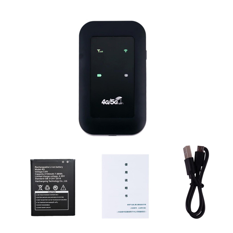 Portable Wifi Hotspot H806, 2100Mah, 9.8Cm, 10 Users Black 9421330175304