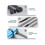 Zip Ties Sizes(4inch+6inch+8inch+12inch), 2000 Pack, Black , Uv Resistant Wire Ties 12