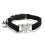 (Black) Heart Charm and Cat Collar Safety Elastic Adjustable with Soft Velvet Material 1
