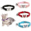 (Pink) Heart Charm and Cat Collar Safety Elastic Adjustable with Soft Velvet Material 5