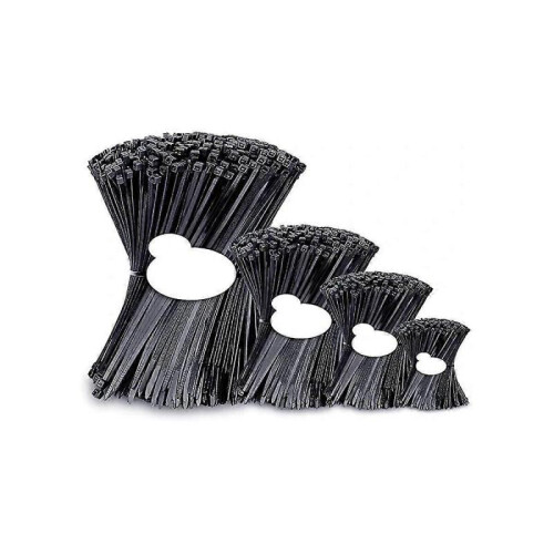 Zip Ties Sizes(4inch+6inch+8inch+12inch), 2000 Pack, Black , Uv Resistant Wire Ties